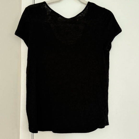 Sezane Linen T Shirt Blouse - Picture 4 of 4